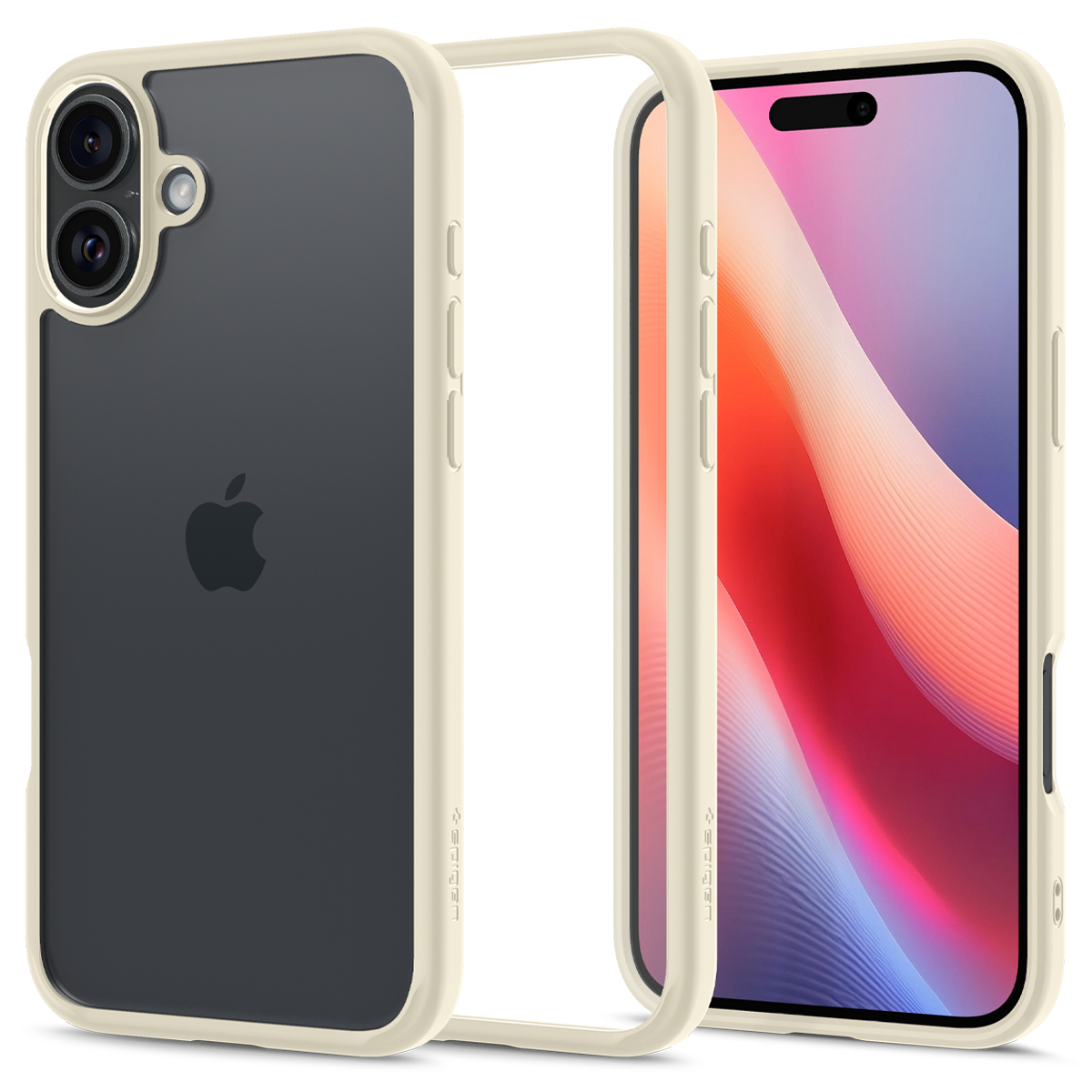 Spigen Ultra Hybrid iPhone 16 Plus&nbsp;hoesje beige 