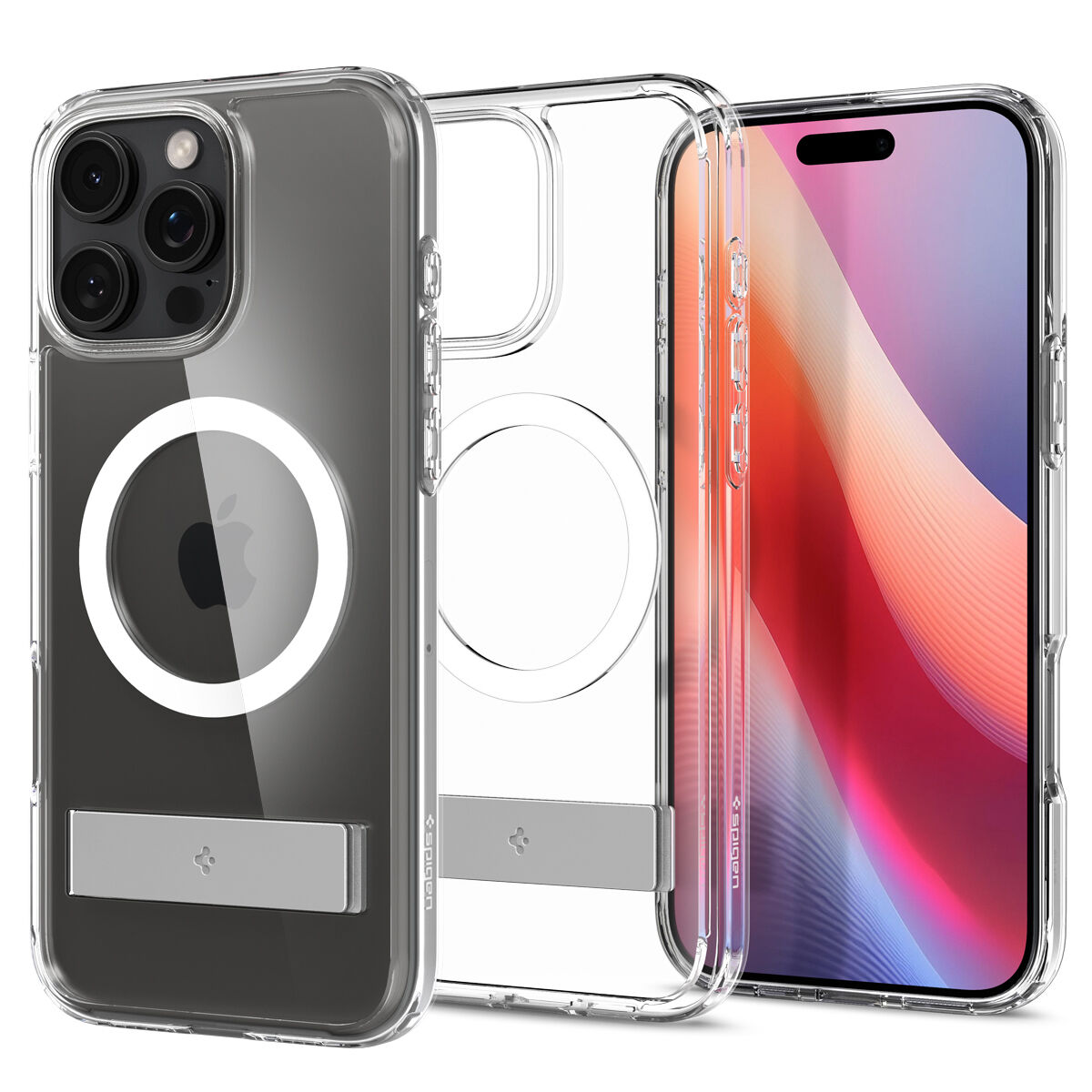 Spigen Ultra Hybrid S MagSafe iPhone 16 Pro hoesje wit