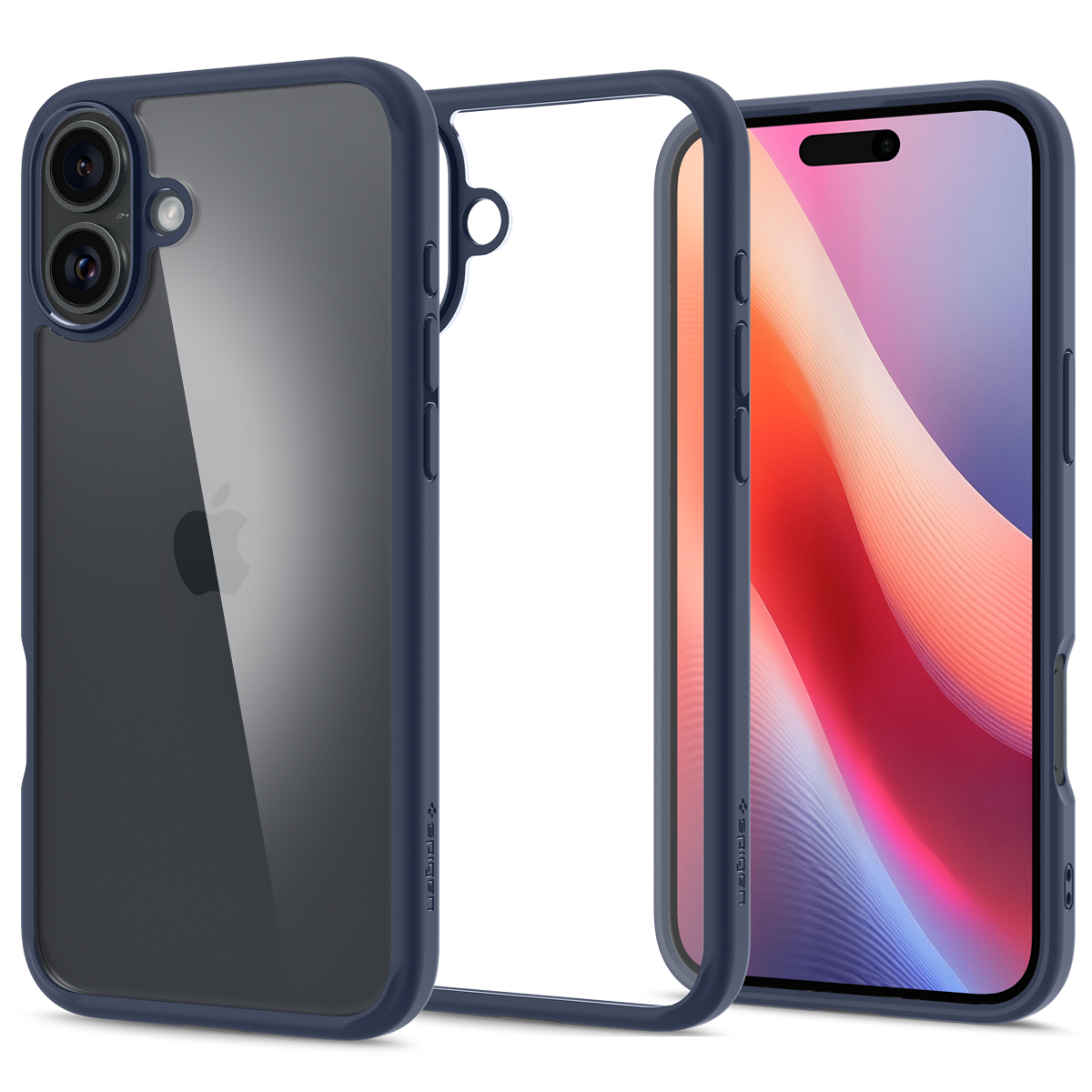 Spigen Ultra Hybrid iPhone 16 hoesje navy 