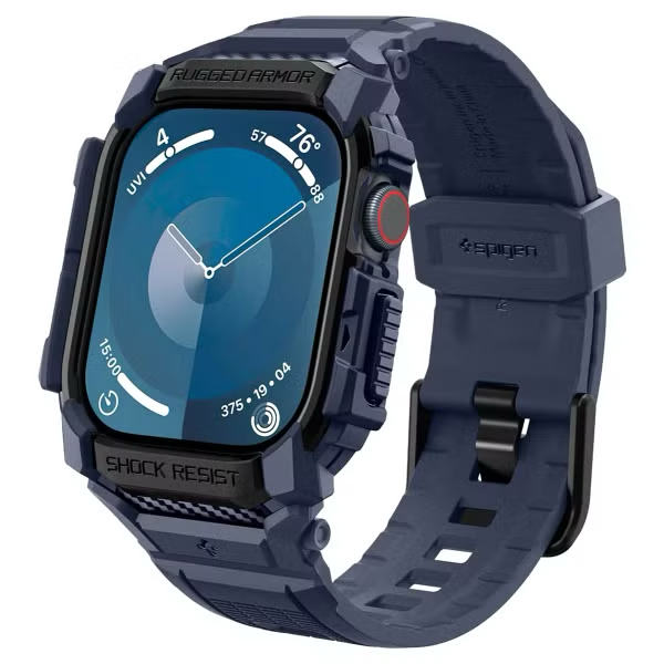 Spigen Rugged Armor Pro Apple Watch 10 42 mm hoesje navy