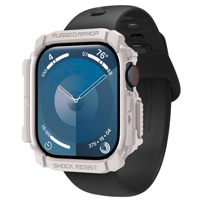 Spigen Rugged Armor Apple Watch 10 46 mm hoesje beige