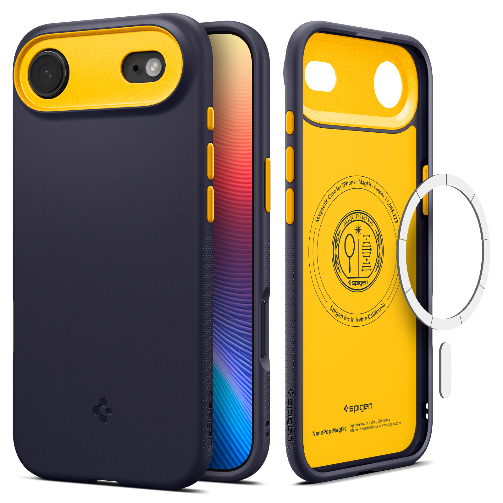 Spigen Nano Pop MagSafe iPhone 17 Air hoesje blauw