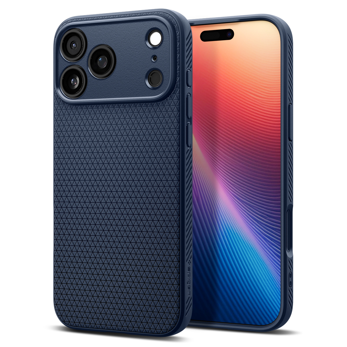 Spigen Liquid Air iPhone 17 Pro hoesje blauw