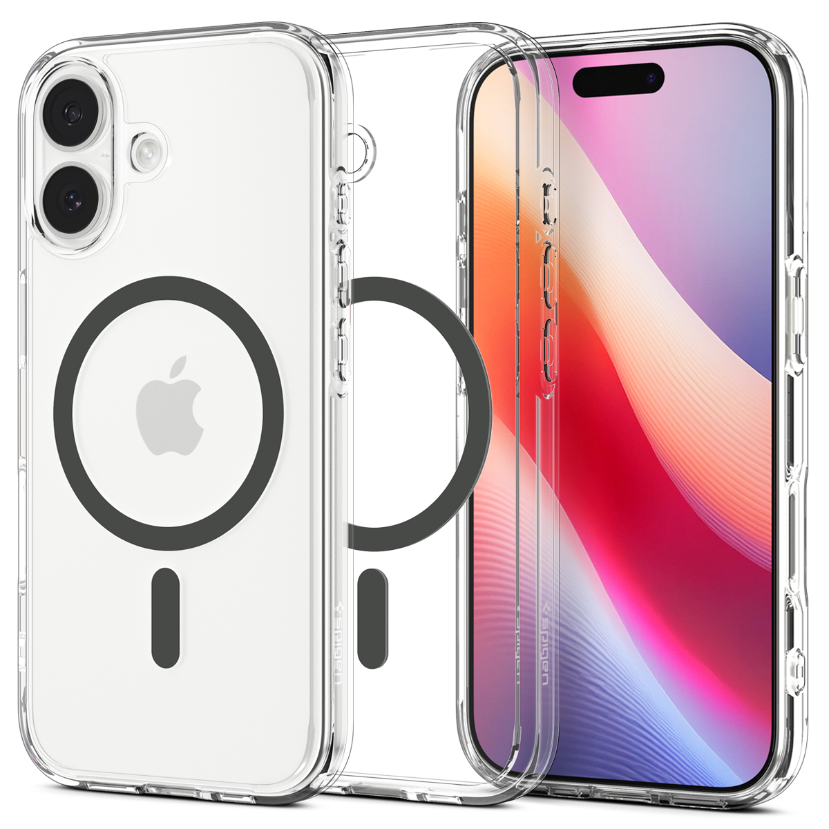 Spigen Ultra Hybrid MagSafe iPhone 17 hoesje graphite