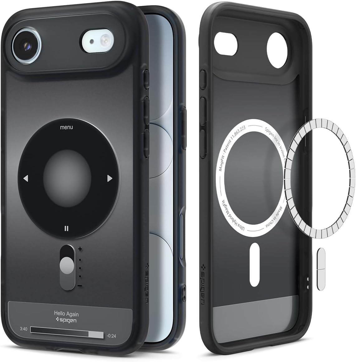 Spigen Ultra Hybrid MagSafe iPhone Air hoesje zwart