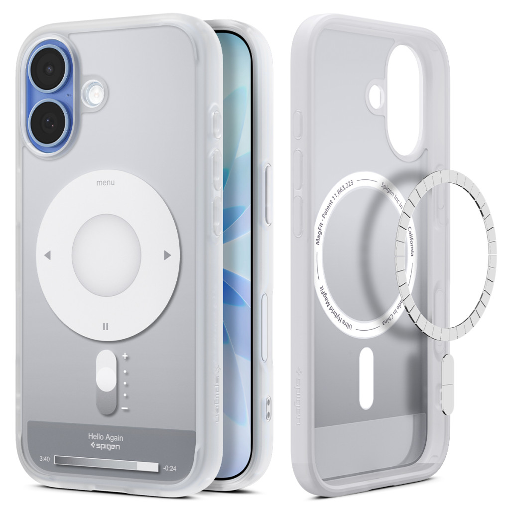 Spigen Ultra Hybrid MagSafe iPhone 17 hoesje zilver
