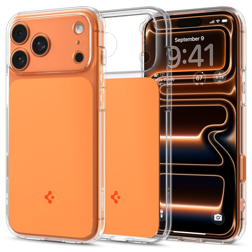 Spigen Ultra Hybrid T MagSafe iPhone 17 Pro Max hoesje oranje