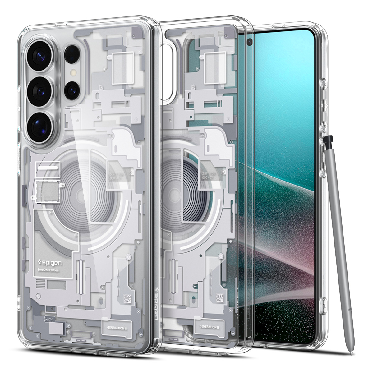 Spigen Ultra Hybrid MagSafe Galaxy S26 Ultra hoesje neo one wit