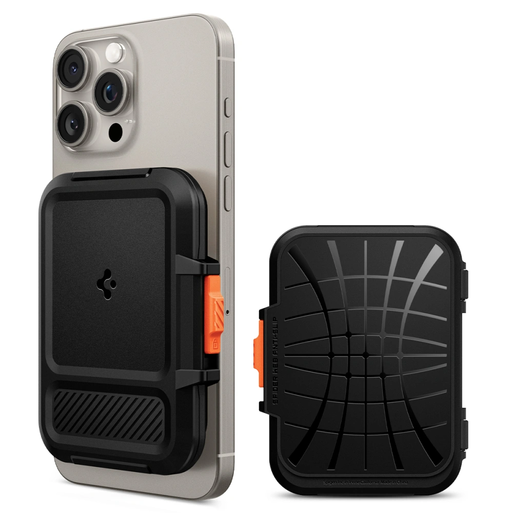 Spigen Lock Fit MagSafe kaarthouder zwart