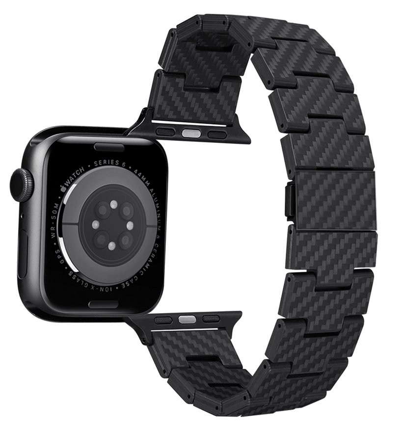 Het&nbsp;Pitaka Carbon Fiber Apple Watch bandje is 100% gemaakt van carbon.  Gemaakt van duurzame 1K carbon fiber en is gesch