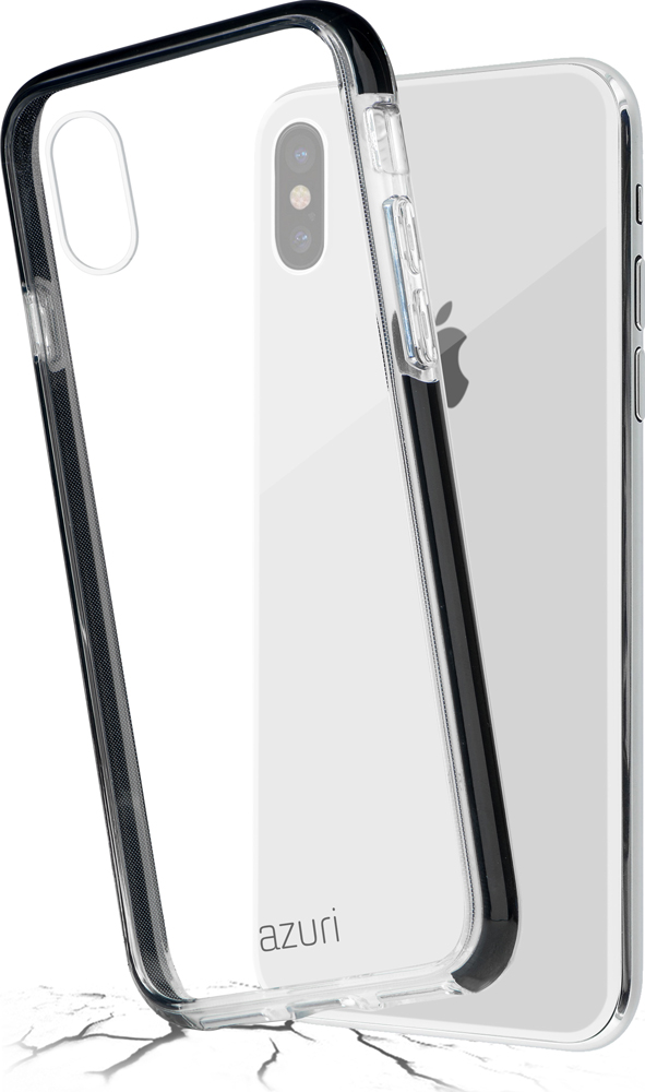 Azuri Bumper iPhone XS Max hoesje Zwart