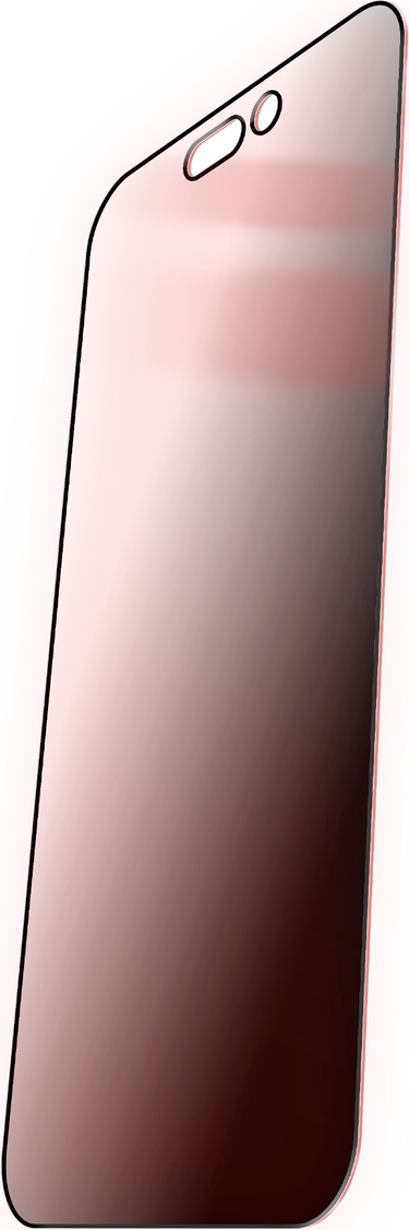 BodyGuardz Red Light Converter Privacy iPhone 17 screenprotector