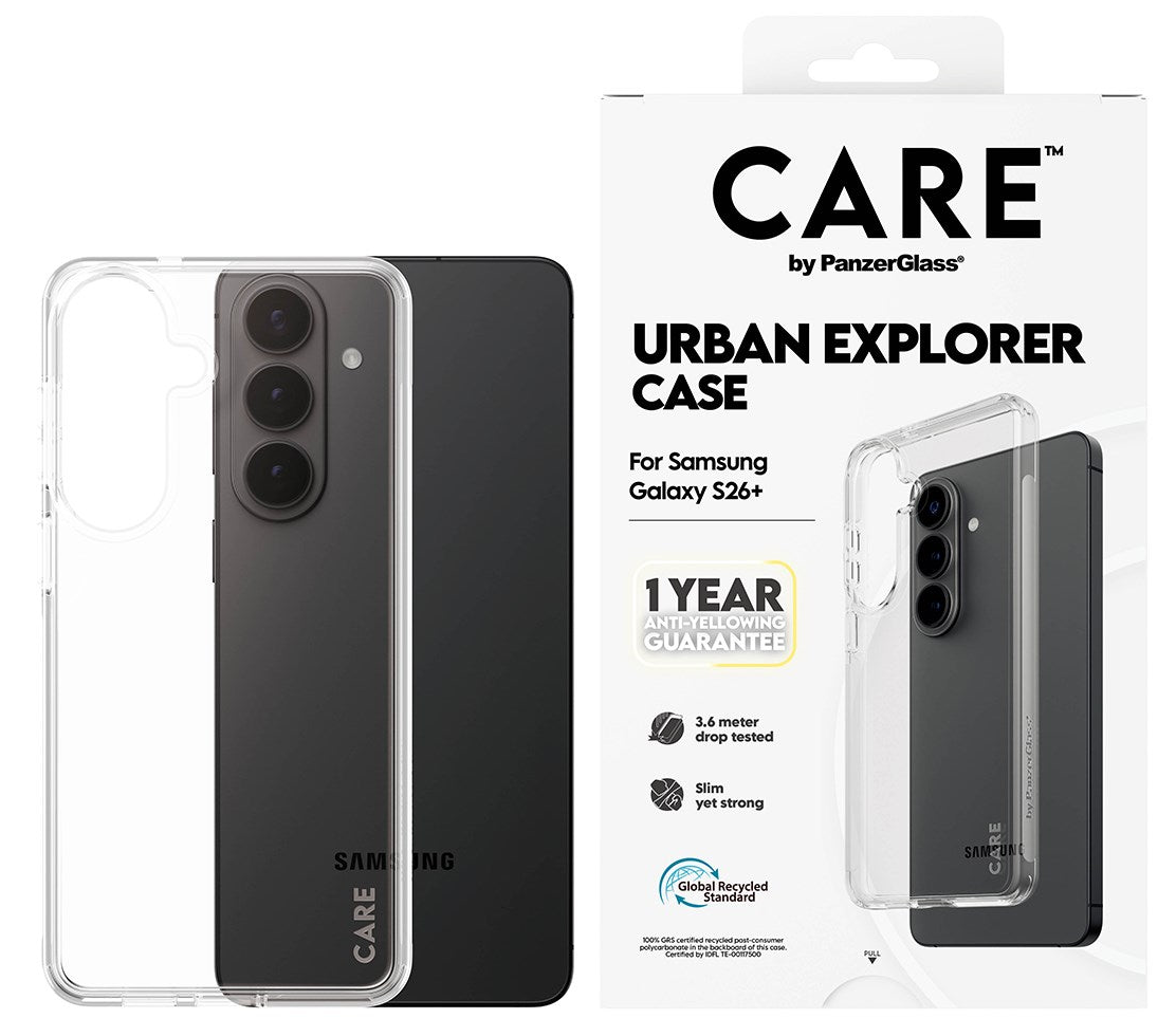 PanzerGlass CARE Urban Explorer Galaxy S26+ Plus hoesje transparant