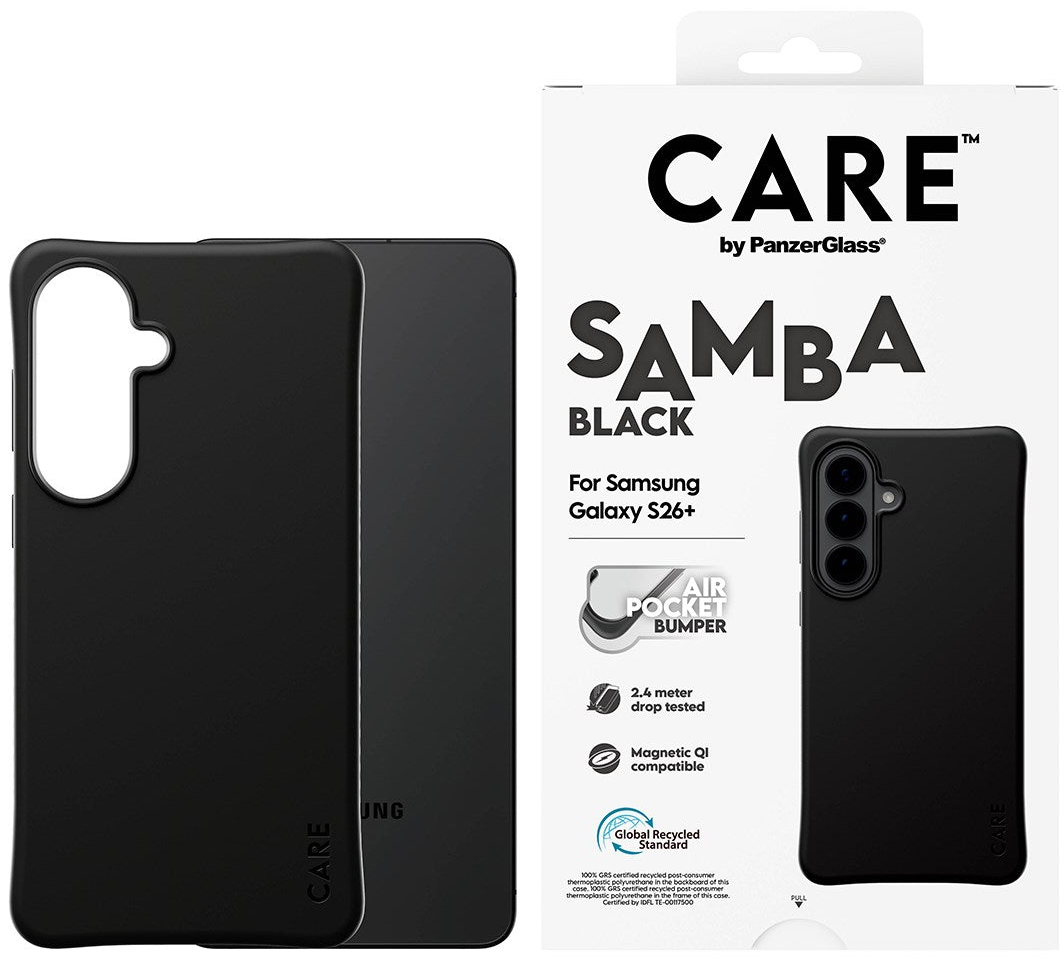 PanzerGlass CARE Samba MagSafe Galaxy S26+ Plus hoesje zwart