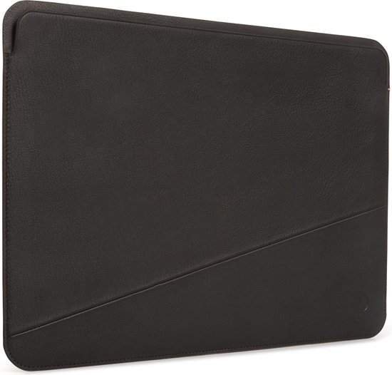 Decoded Leather Frame MacBook 13 inch sleeve Zwart