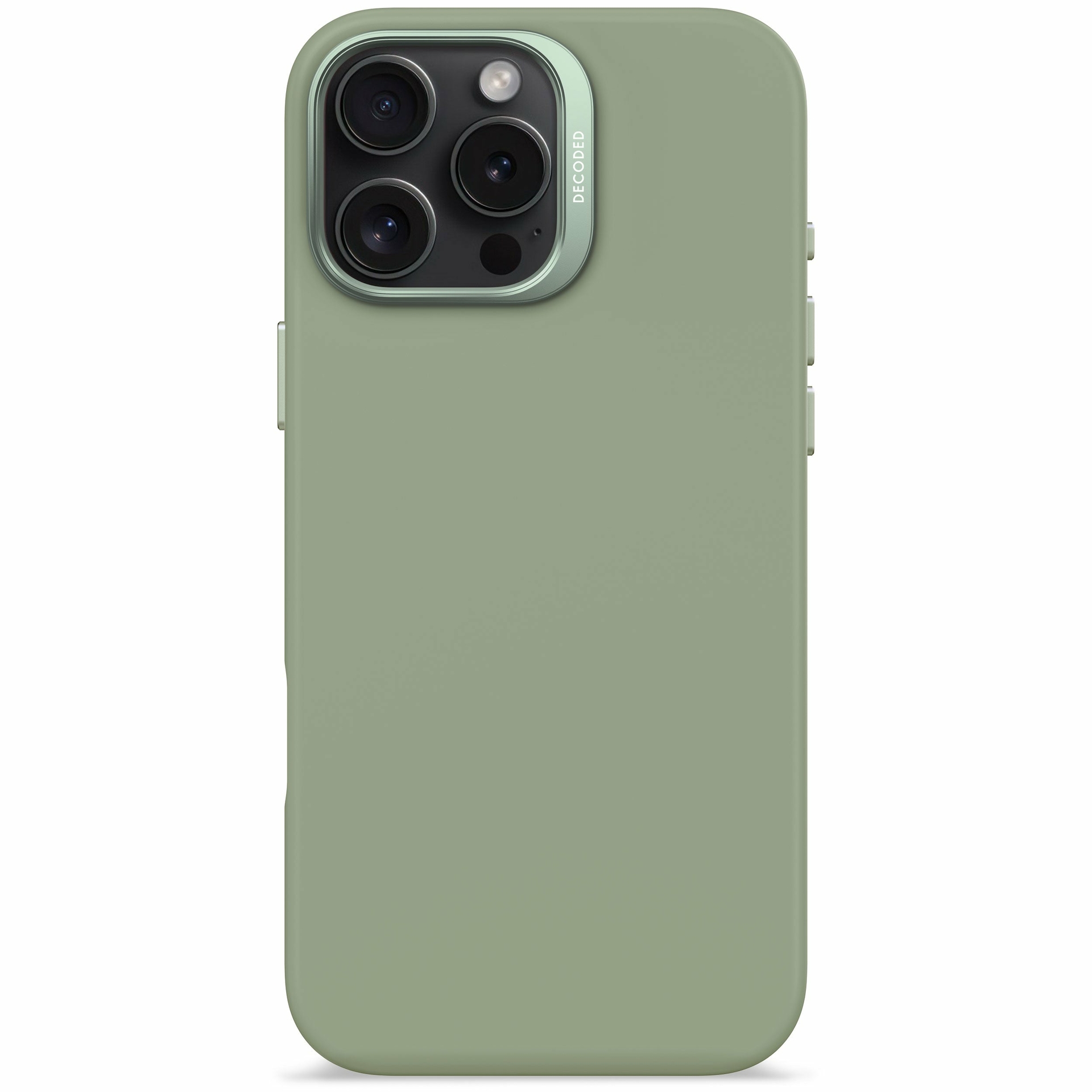 Decoded siliconen MagSafe iPhone 15 Pro Max hoesje groen