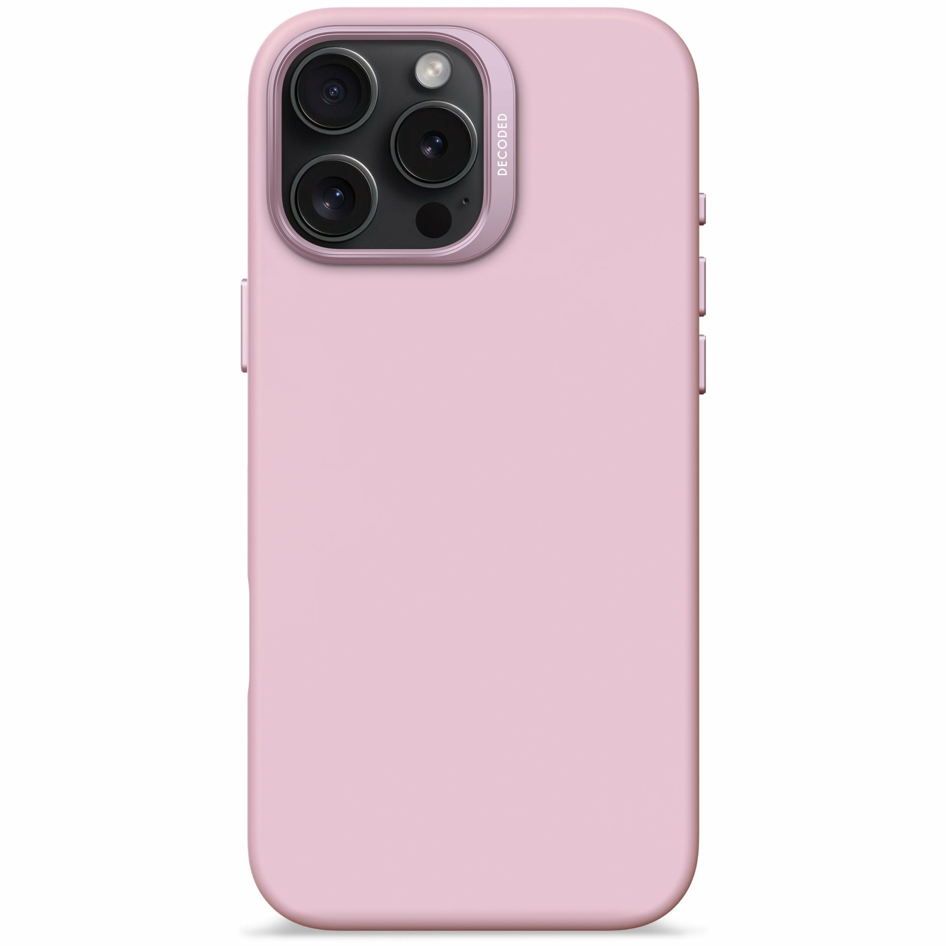 Decoded siliconen MagSafe iPhone 15 Pro Max hoesje roze