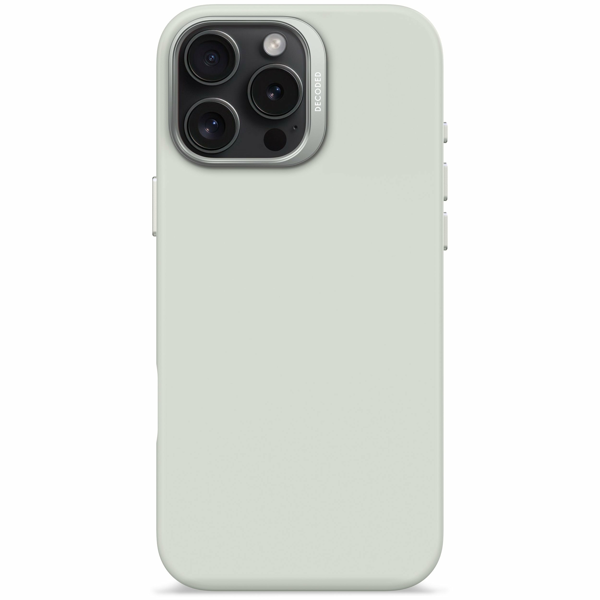 Decoded siliconen MagSafe iPhone 15 Pro Max hoesje grijs