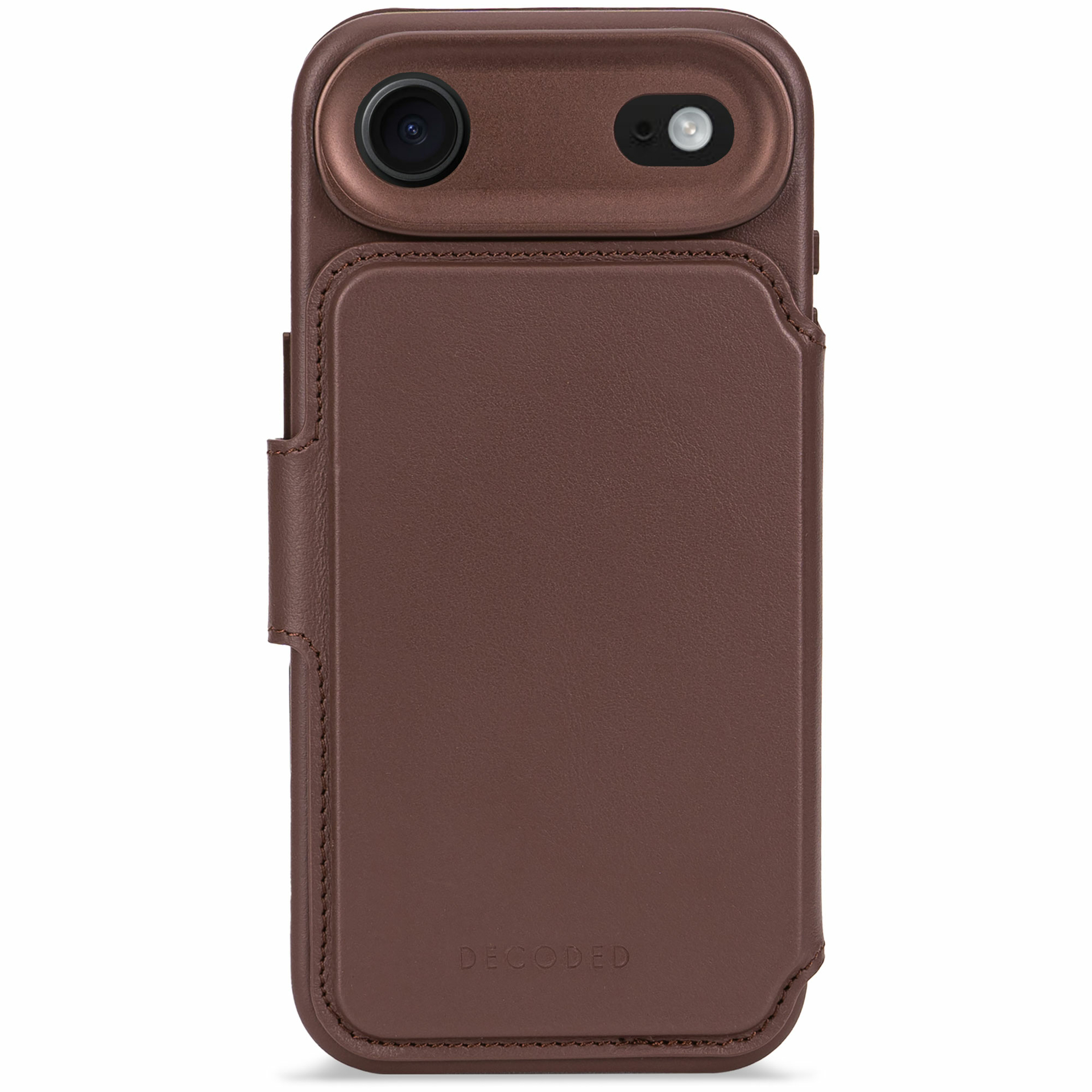 Decoded Leather Detachable 2 in 1&nbsp;Wallet iPhone 17 Air hoesje bruin