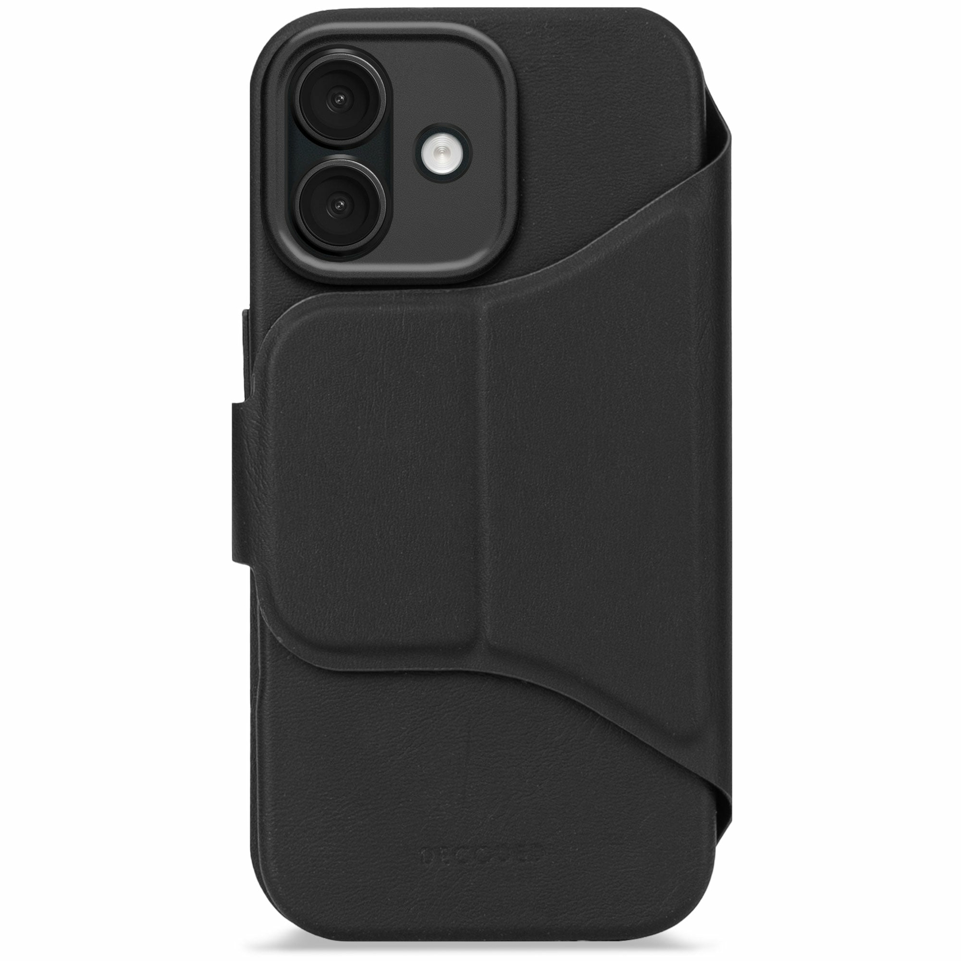 Decoded Textured Silicone 2 in 1 Wallet iPhone 17 hoesje zwart
