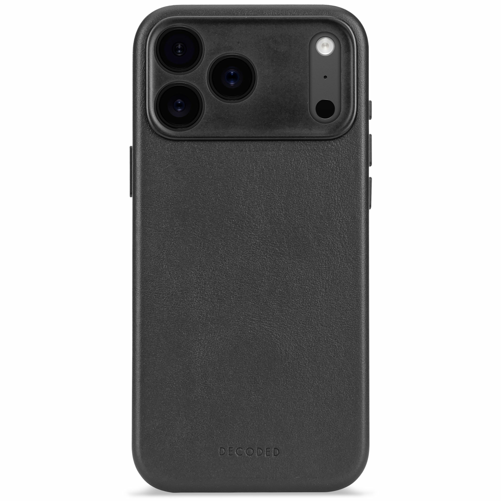 Decoded Leather backcover iPhone 17 Pro hoesje zwart