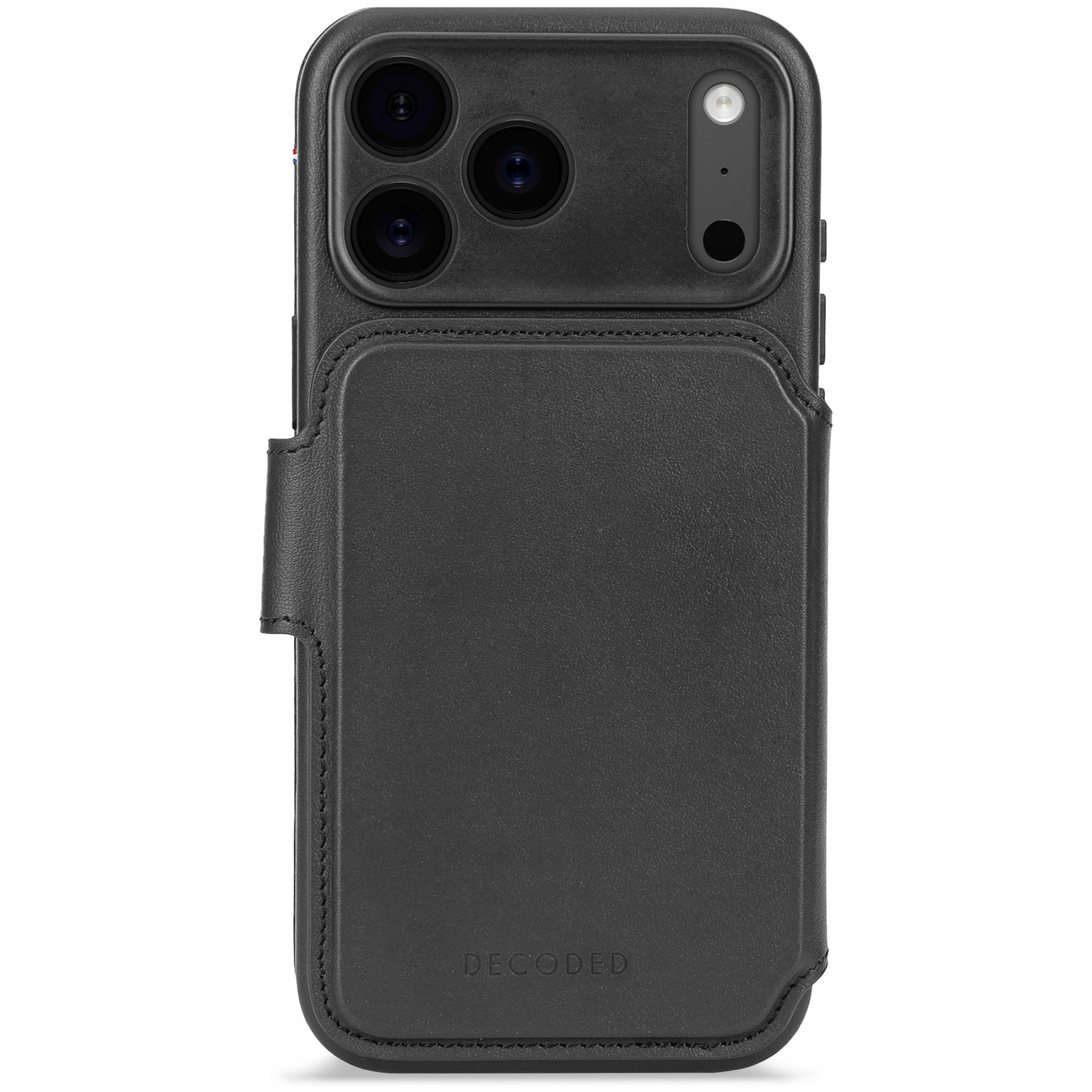 Decoded Leather Detachable 2 in 1&nbsp;Wallet iPhone 17 Pro hoesje zwart