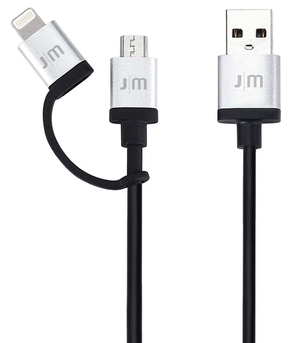 Just Mobile AluCable DUO Lightning kabel Zilver