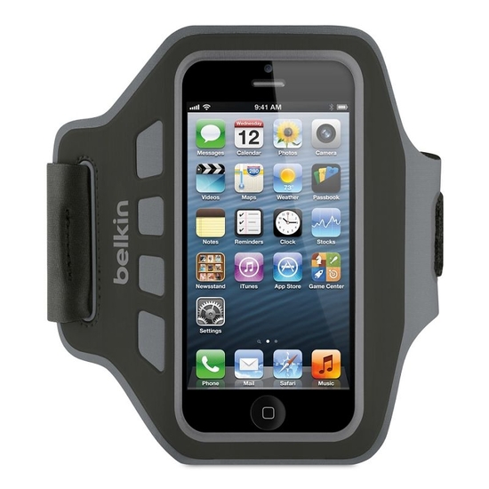 Belkin EaseFit Sport-Armband f&uuml;r iPhone 5, schwarz