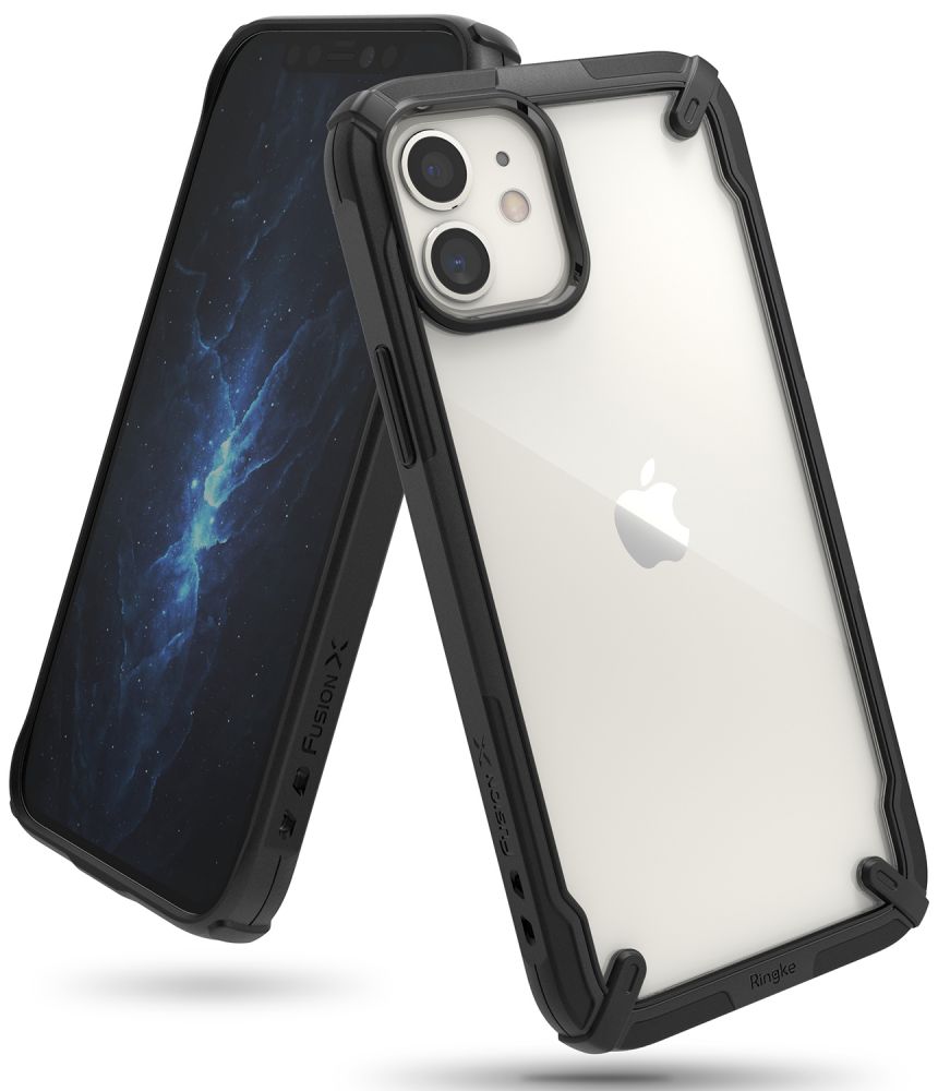 Ringke Fusion X iPhone 12 mini hoesje Zwart