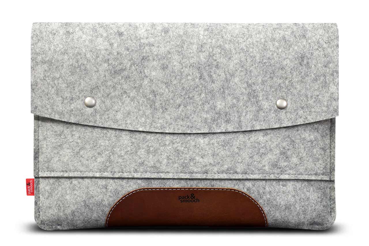 Pack Smooch Hampshire MacBook Pro 14 inch sleeve Lichtgrijs