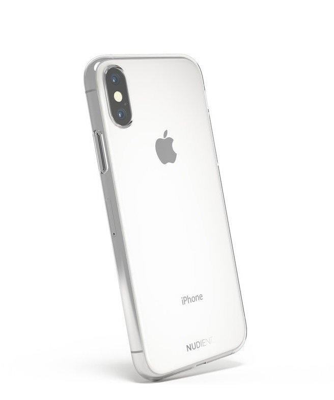 Nudient Thin Case Glossy iPhone XS hoesje Doorzichtig