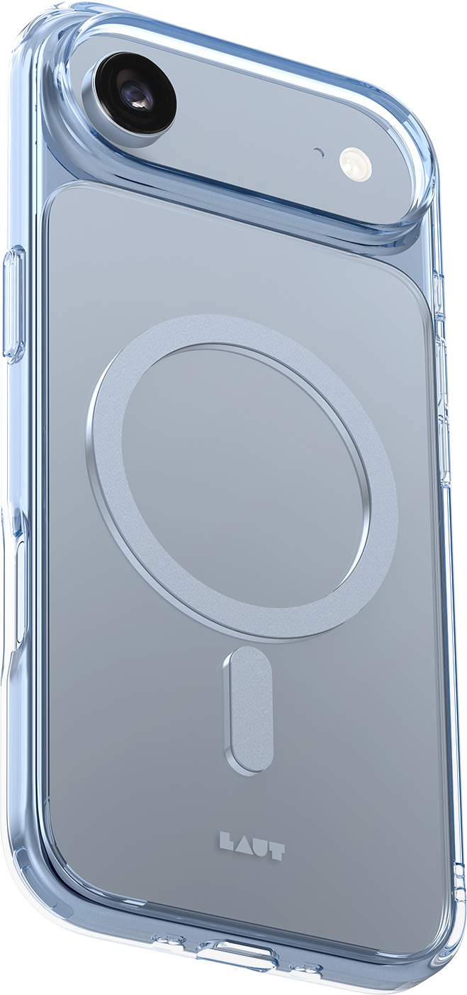 LAUT Crystal Fluro MagSafe iPhone Air hoesje blauw