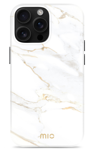 MIO MagSafe iPhone 16 Pro Max hoesje White Marble