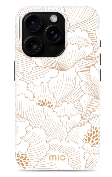 MIO MagSafe iPhone 16 Pro hoesje White Roses
