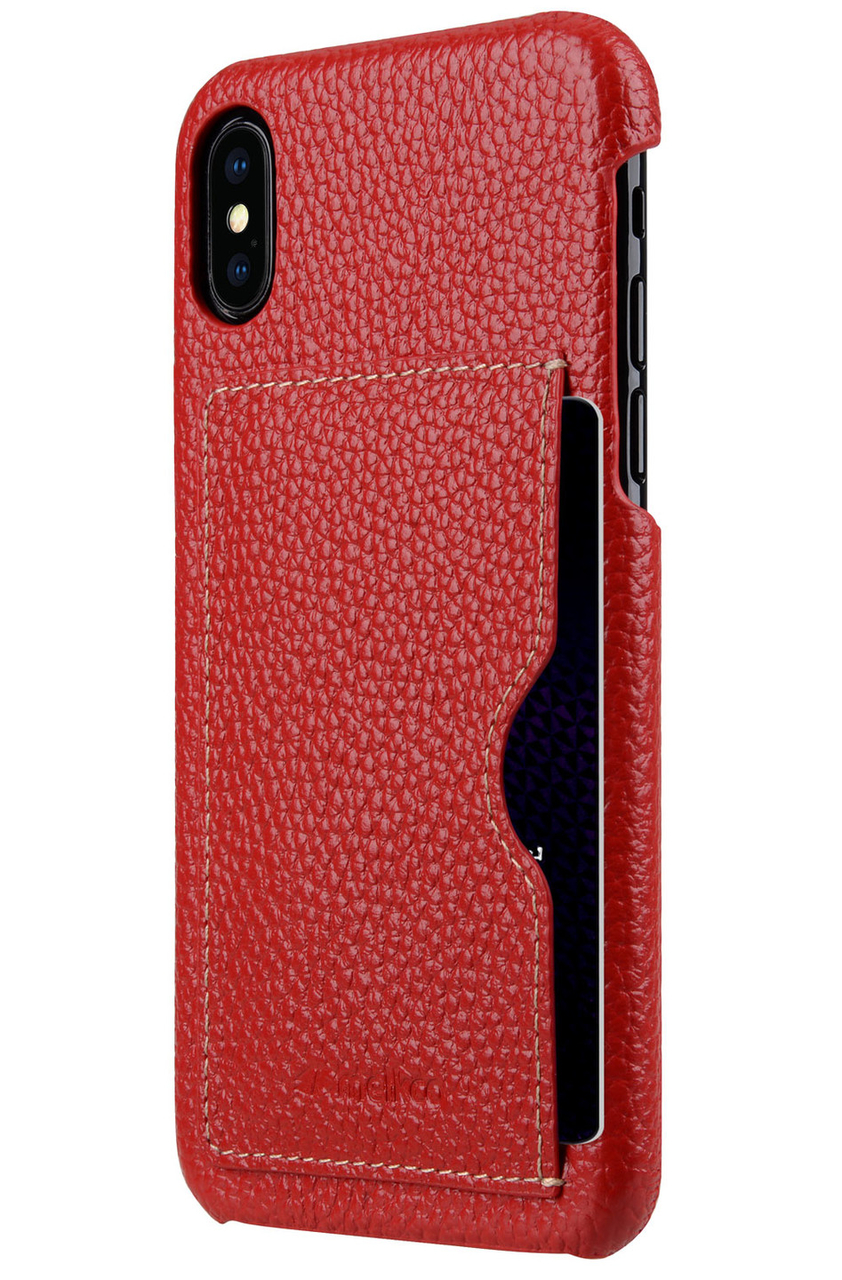 Melkco Leder-Backcover f&uuml;r iPhone X, rot