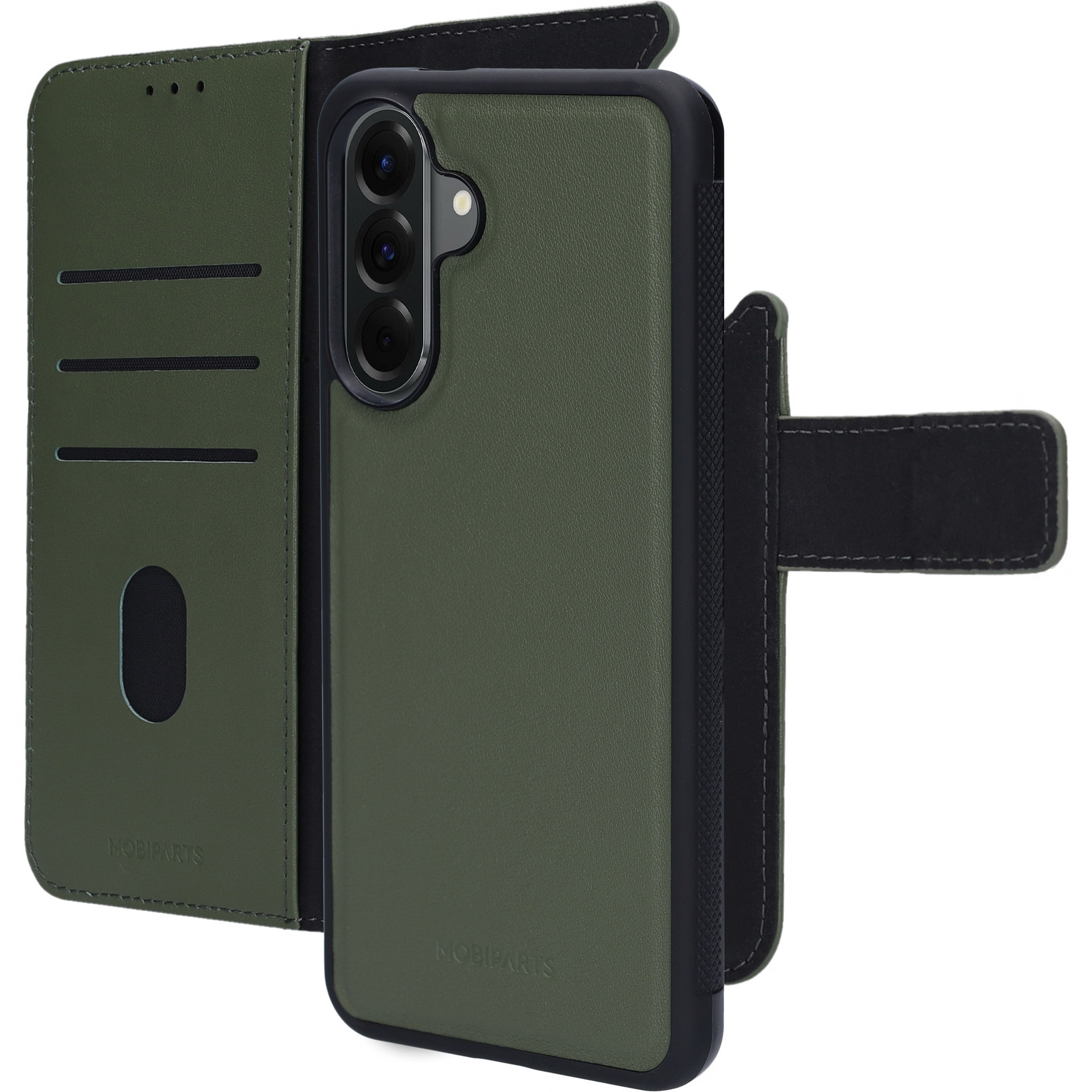 Mobiparts leren 2 in 1 Wallet Galaxy A56 hoesje groen