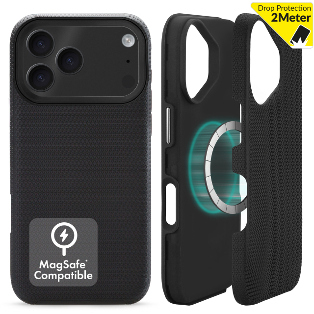 My Style Tough MagSafe iPhone 17 Pro hoesje zwart