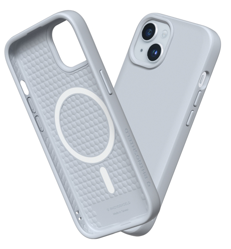 RhinoShield SolidSuit iPhone 15 Plus hoesje ash