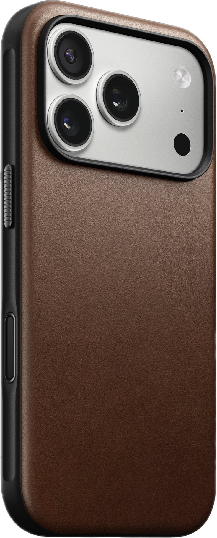 Nomad Modern Leather iPhone 17 Pro hoesje bruin