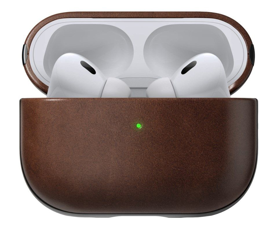 Nomad Horween leren AirPods Pro&nbsp;2 hoesje bruin