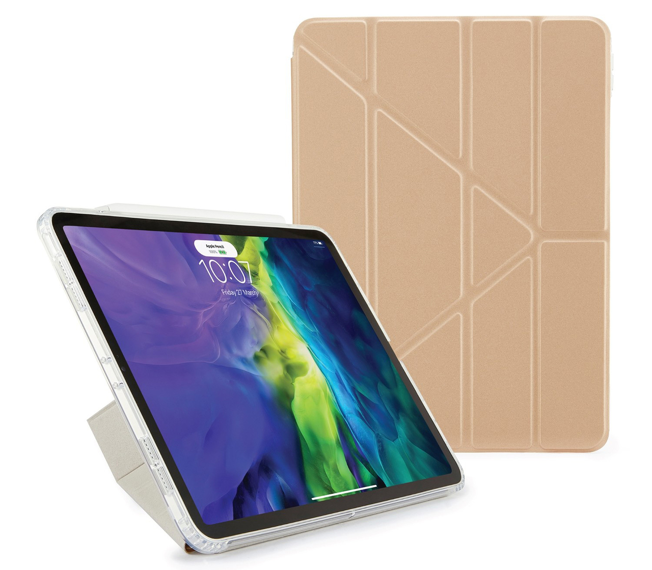 Pipetto Origami TPU iPad Pro 11 inch 2020 hoesje Goud