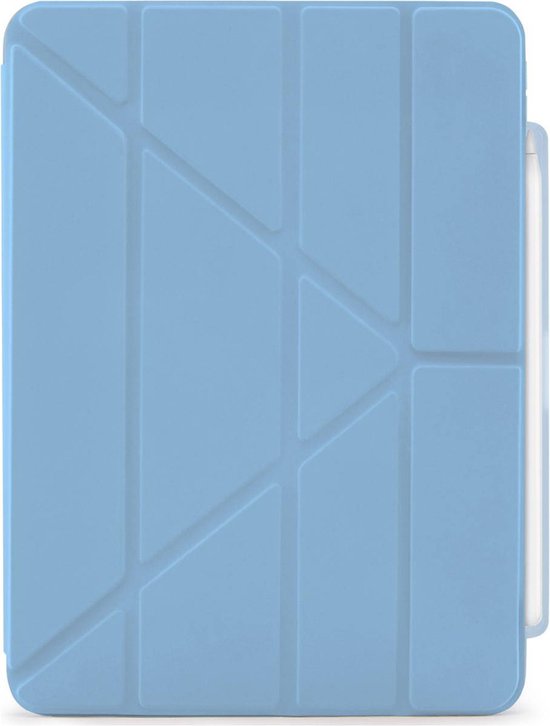 Pipetto Origami Pencil iPad Air 11 / 10,9 inch hoesje lichtblauw