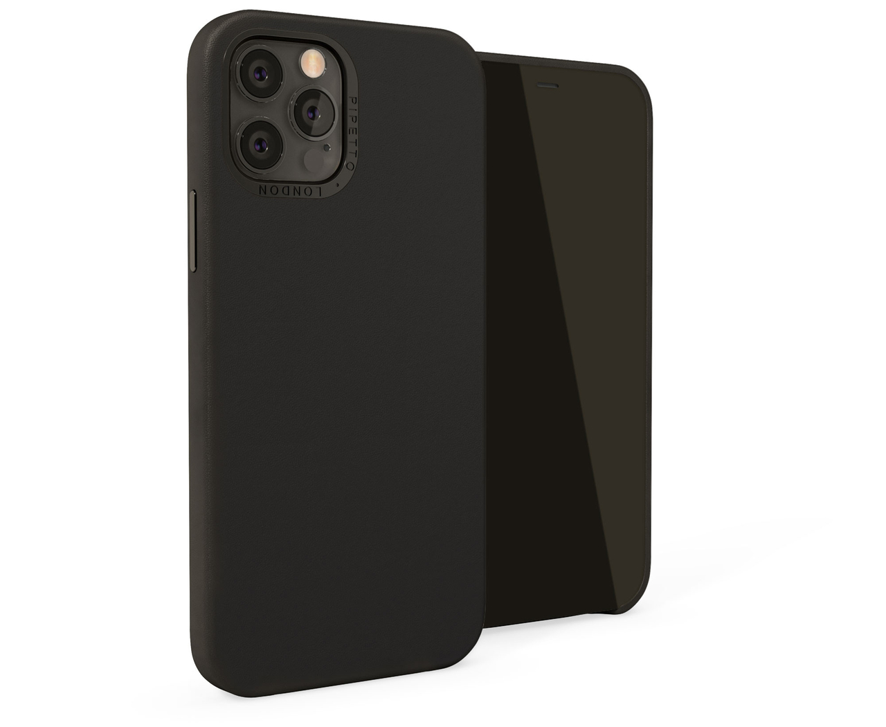 Pipetto Magnetic Leather iPhone 12 mini hoesje Zwart