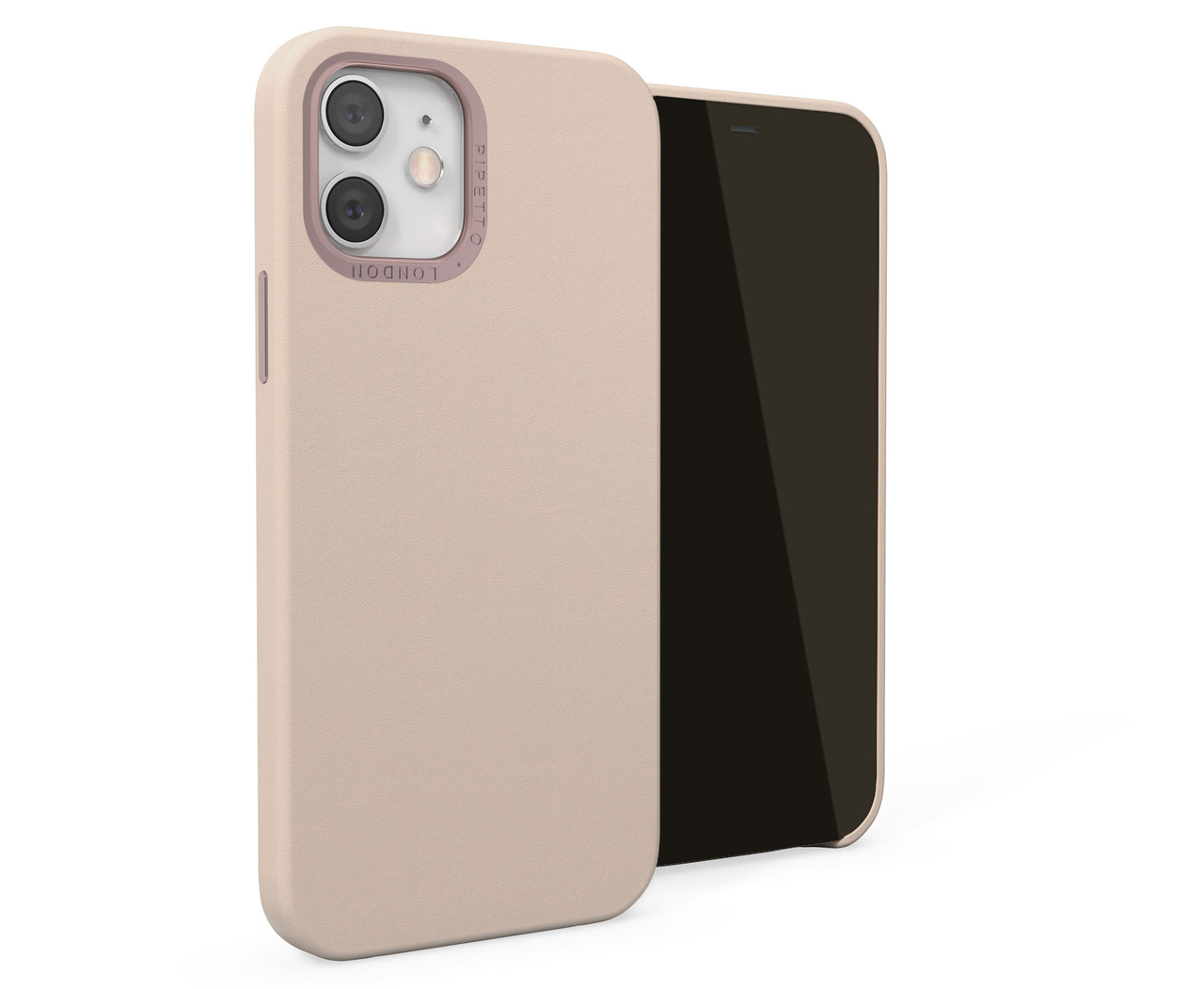Pipetto Magnetic Leather iPhone 12 mini hoesje Roze