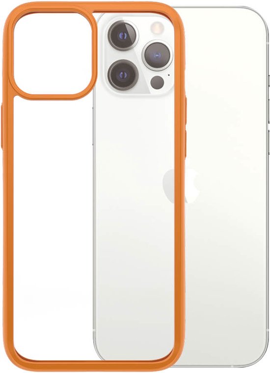PanzerGlass ClearCase iPhone 12 Pro Max hoesje Oranje