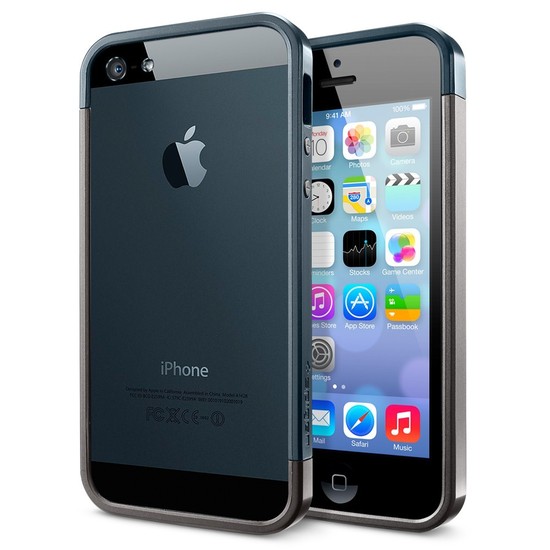 Spigen SGP Linear EX Metal iPhone 5-Schutzh&uuml;lle in Gunmetal