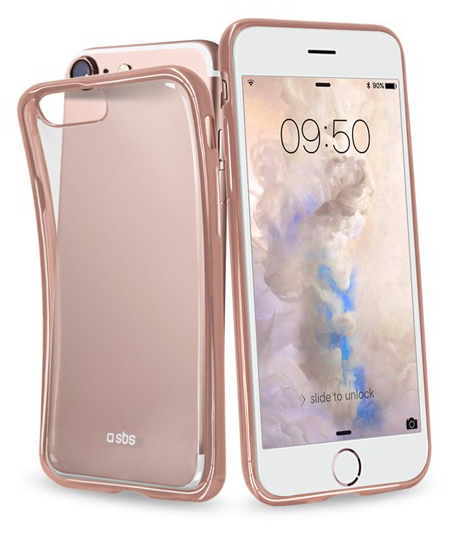 SBS Mobile Slim Edge iPhone 7 hoesje Rose Gold
