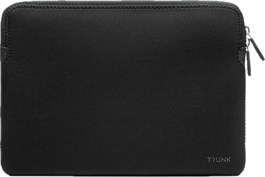TRUNK Neoprene MacBook 13 inch sleeve zwart