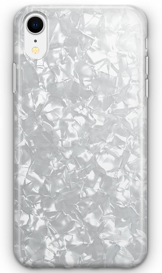 Recover Shimmer iPhone XR hoesje Wit
