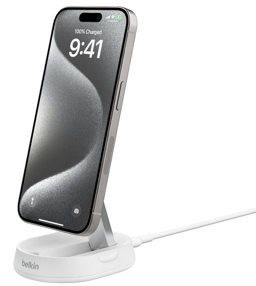 Belkin BoostCharge Pro Qi2 MagSafe oplader wit